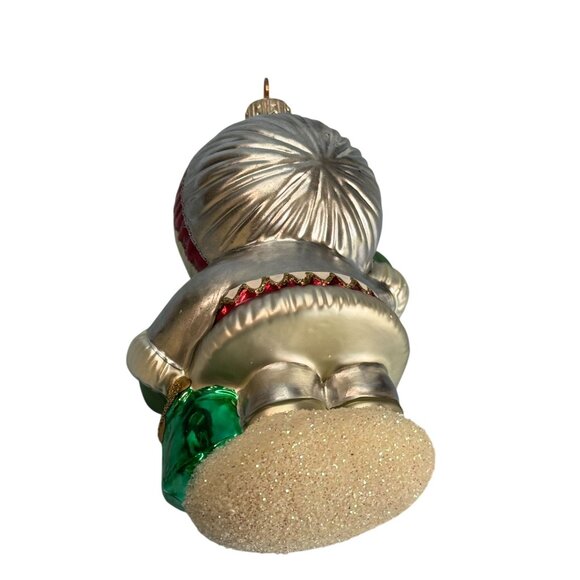 Crown Reflections Blown Glass Frosty Friends Eskimo & Penguin Christmas Ornament - Picture 5 of 8